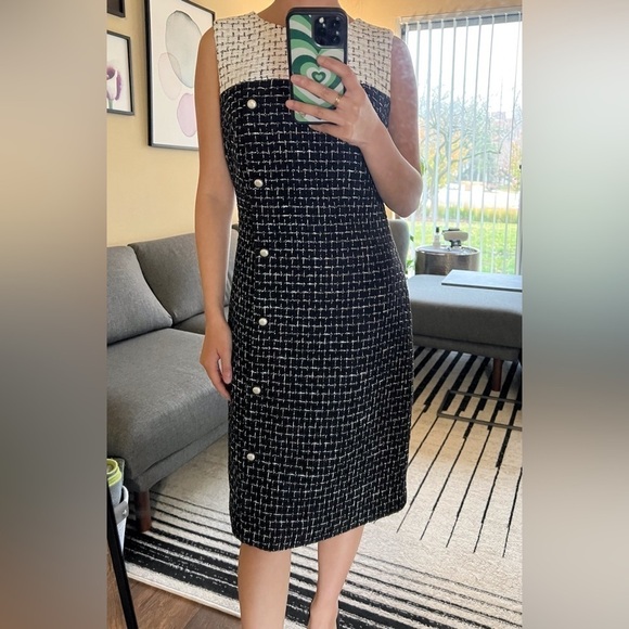 Karl Lagerfeld Plaid Print Dress - Picture 6 of 11